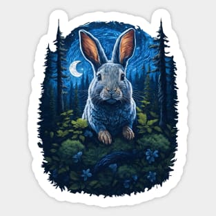 Giant rabbit in the forest Sticker